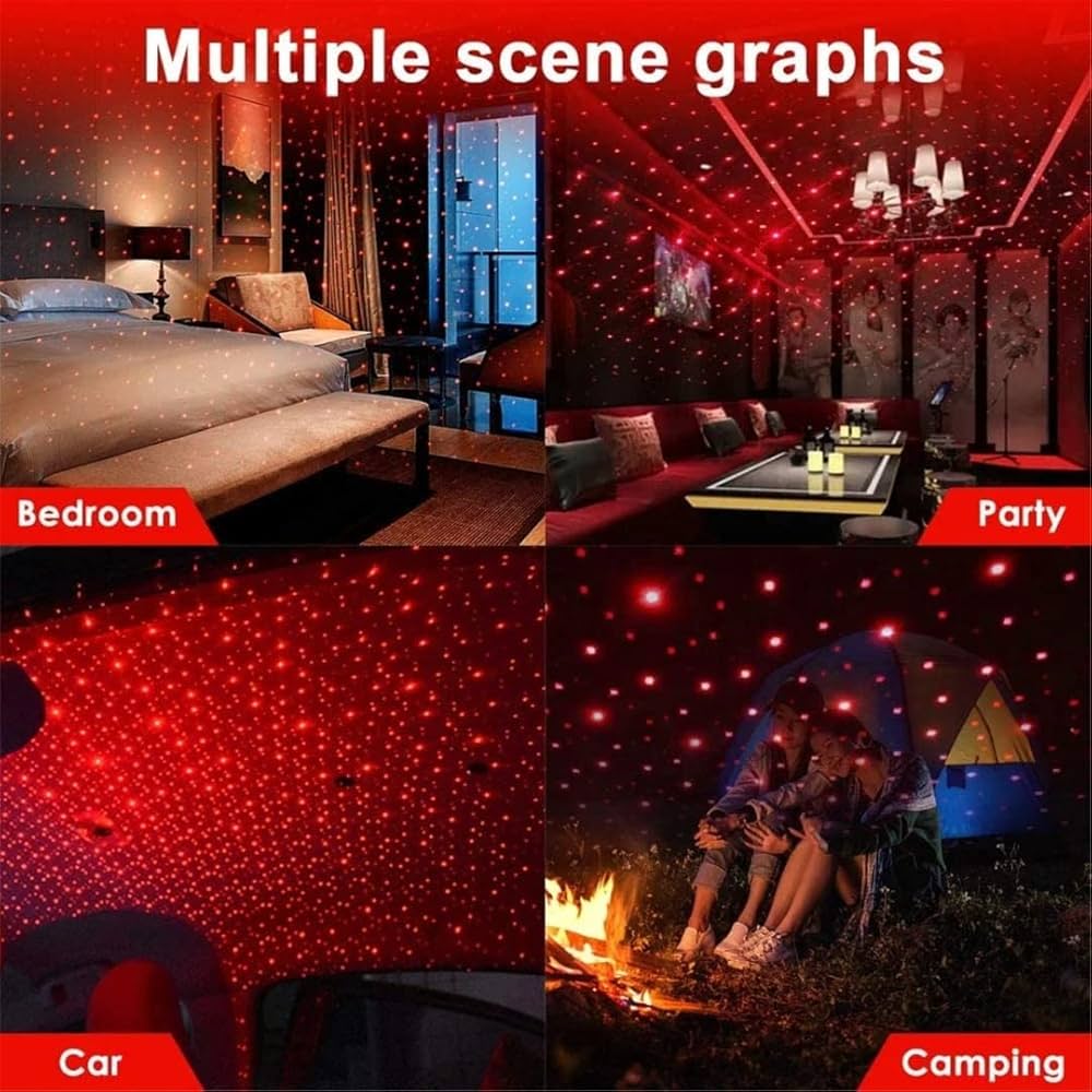 Buy 1 Get 1 Free Luxury Light | USB Car Roof Star Light Mini Projector