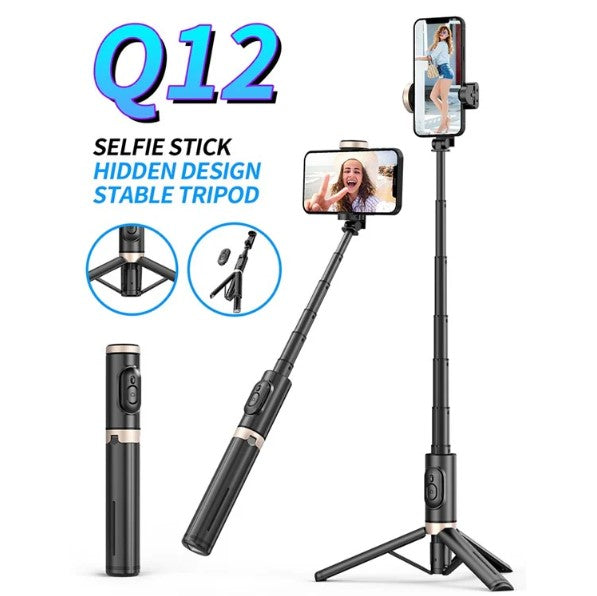 3-in-1 Selfie Stick Tripod with Bluetooth Remote & FlashLight