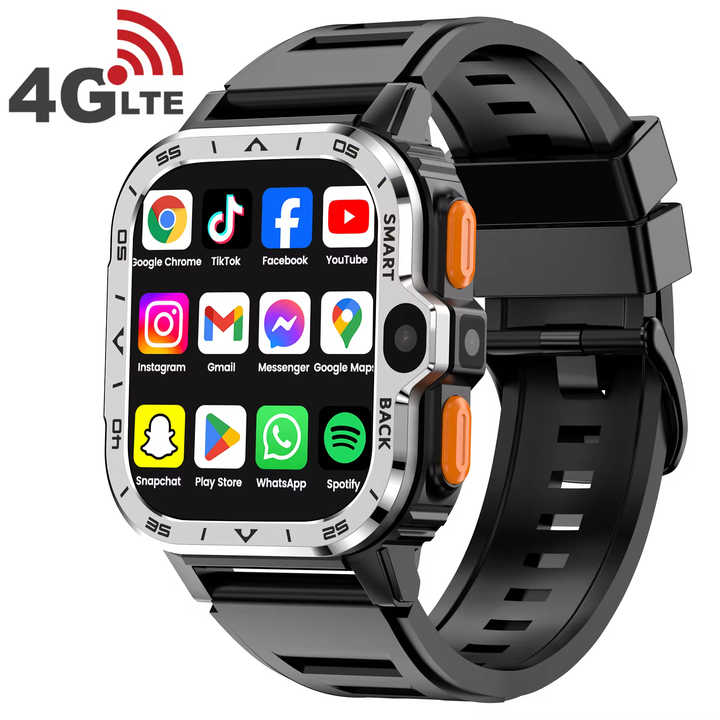 Branded - 4G Sim Card Android Smartwatch GPS WIFI S8 Ultra S9 Dual Camera hombre 2024