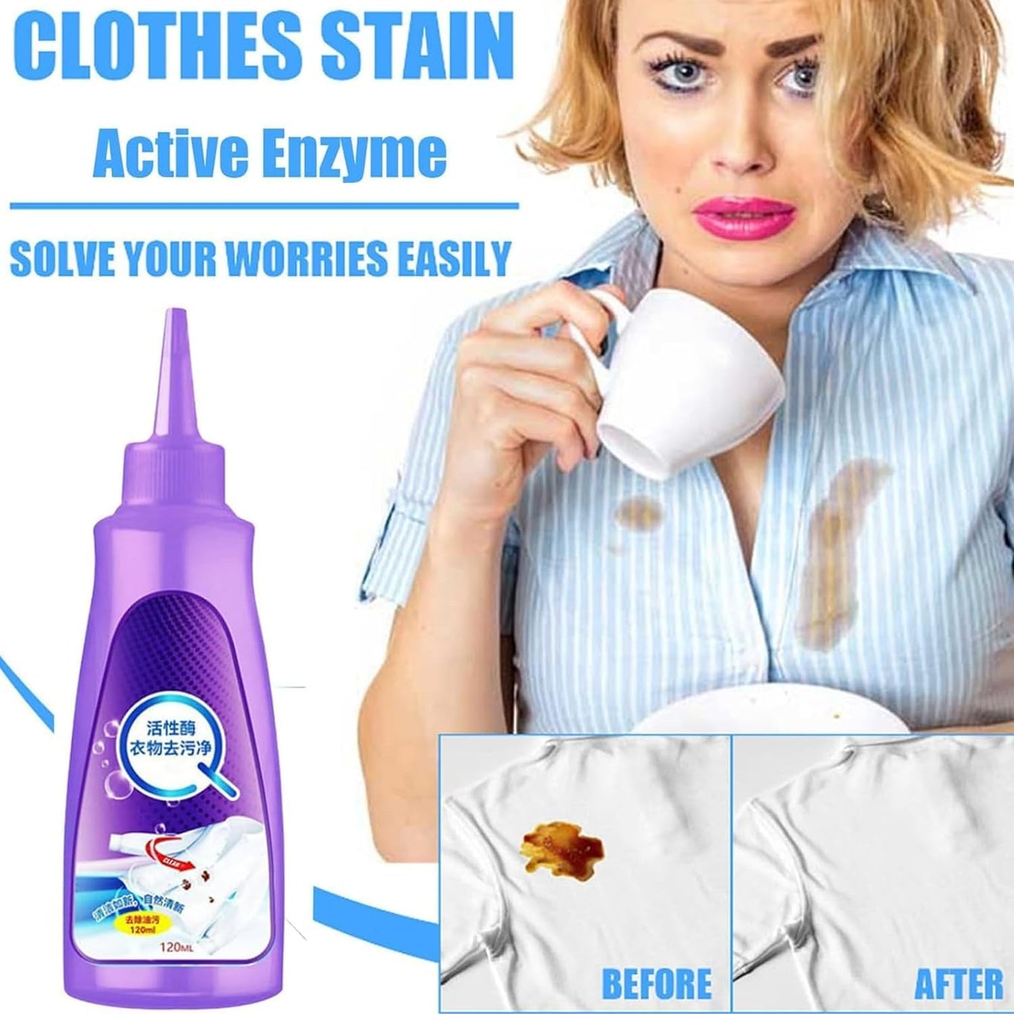 Active Enzyme Laundry Solution 100ml (Buy 1 Get 1 Free)